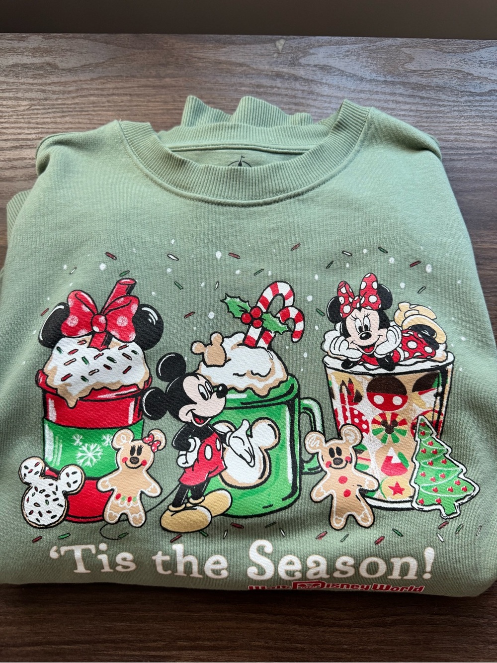 Disney 'Tis the Season! Green Holiday Sweatshirt